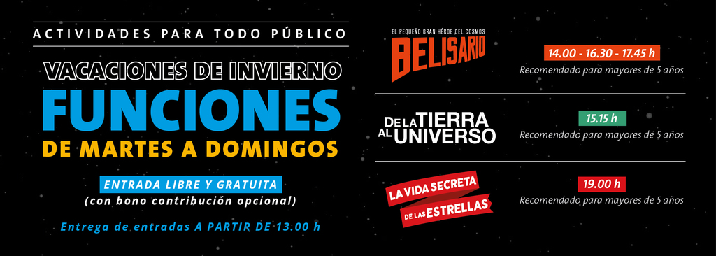 HORARIOS VACACIONES DE INVIERNO HORARIOS VACACIONES DE INVIERNO